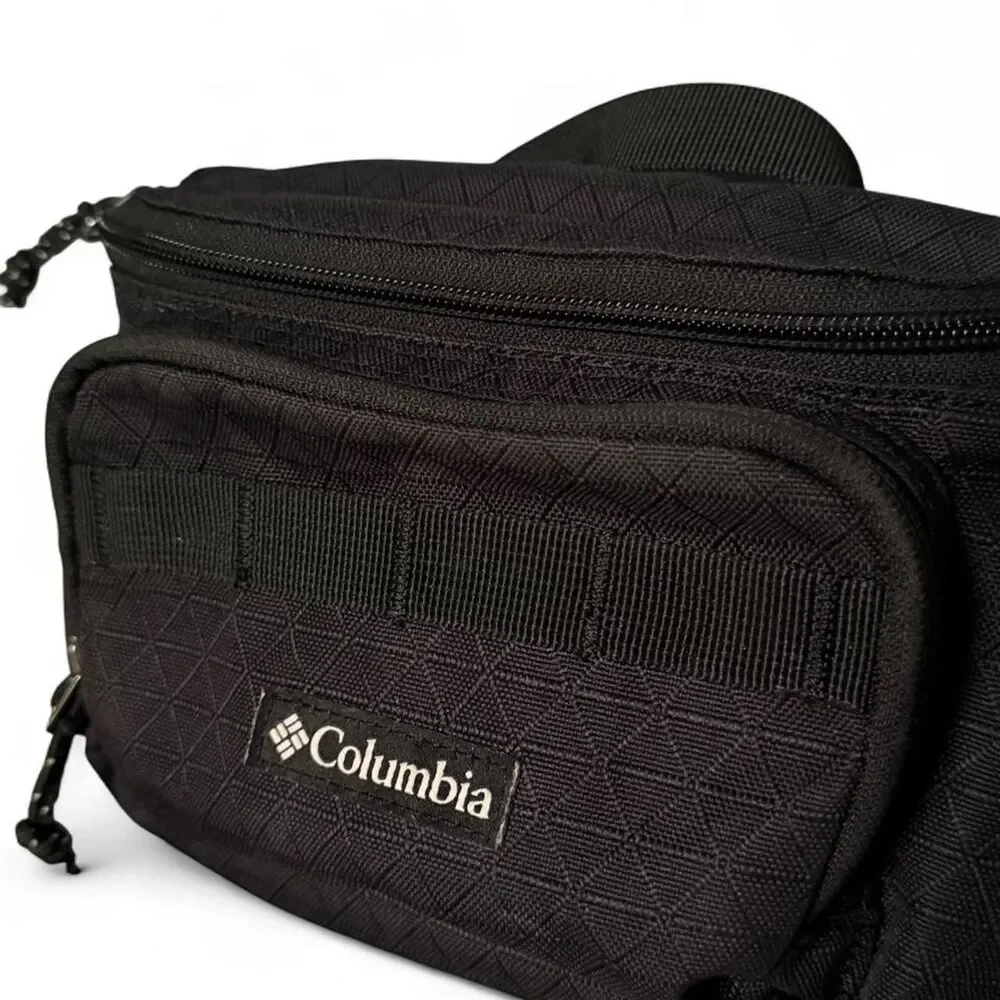 Columbia Zigzag Hip Pack Black Fanny Pack Waist Bag Hiking Outdoor Travel
